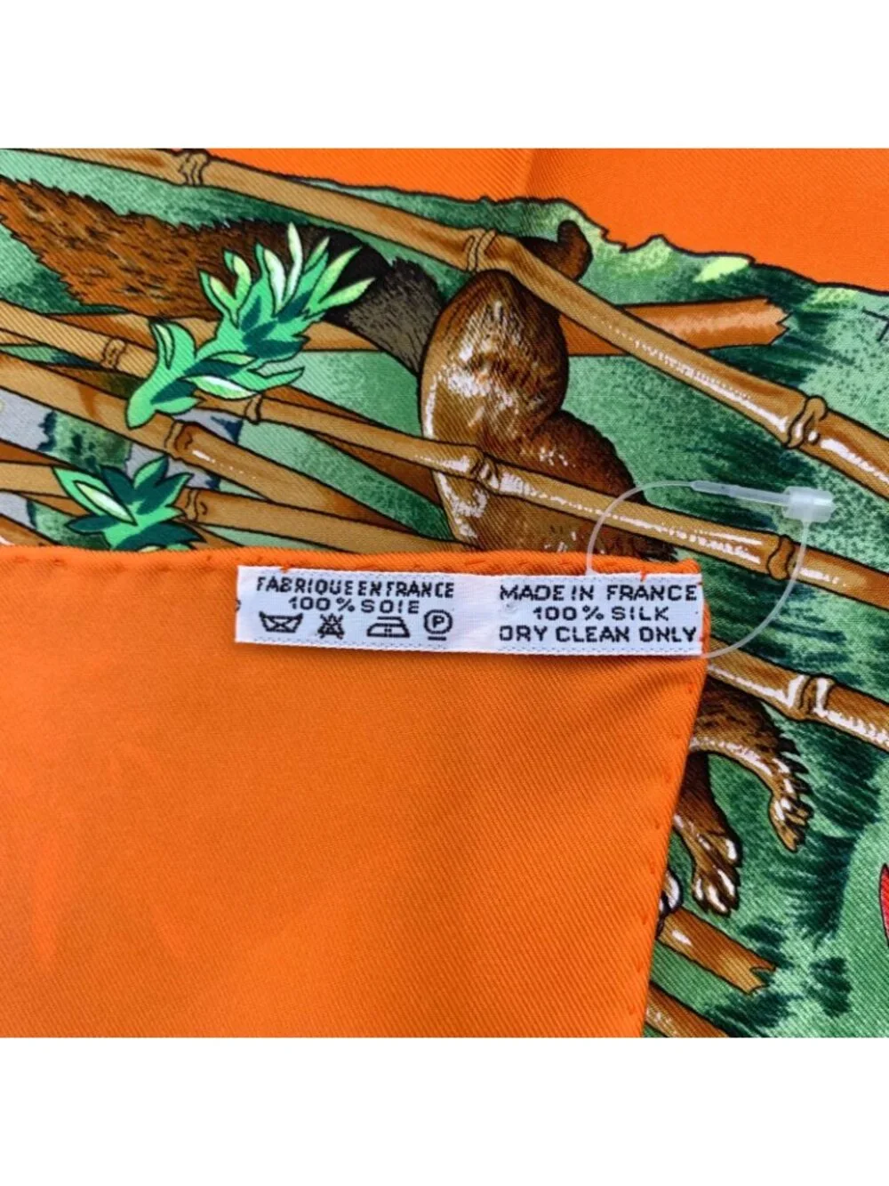 Hermes Carre 90 Sichuan Orange Multicolor Silk Scarf - Picture 7 of 7